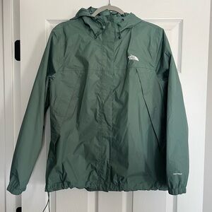 The North Face Olive Hooded Windbreaker